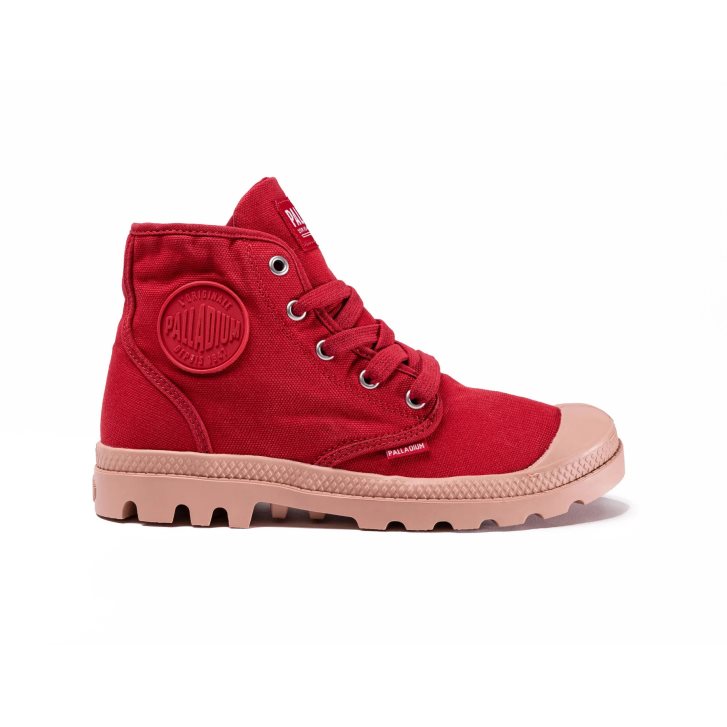 Dámské Boty Palladium Pampa Hi Červené | CZ VZW-59C